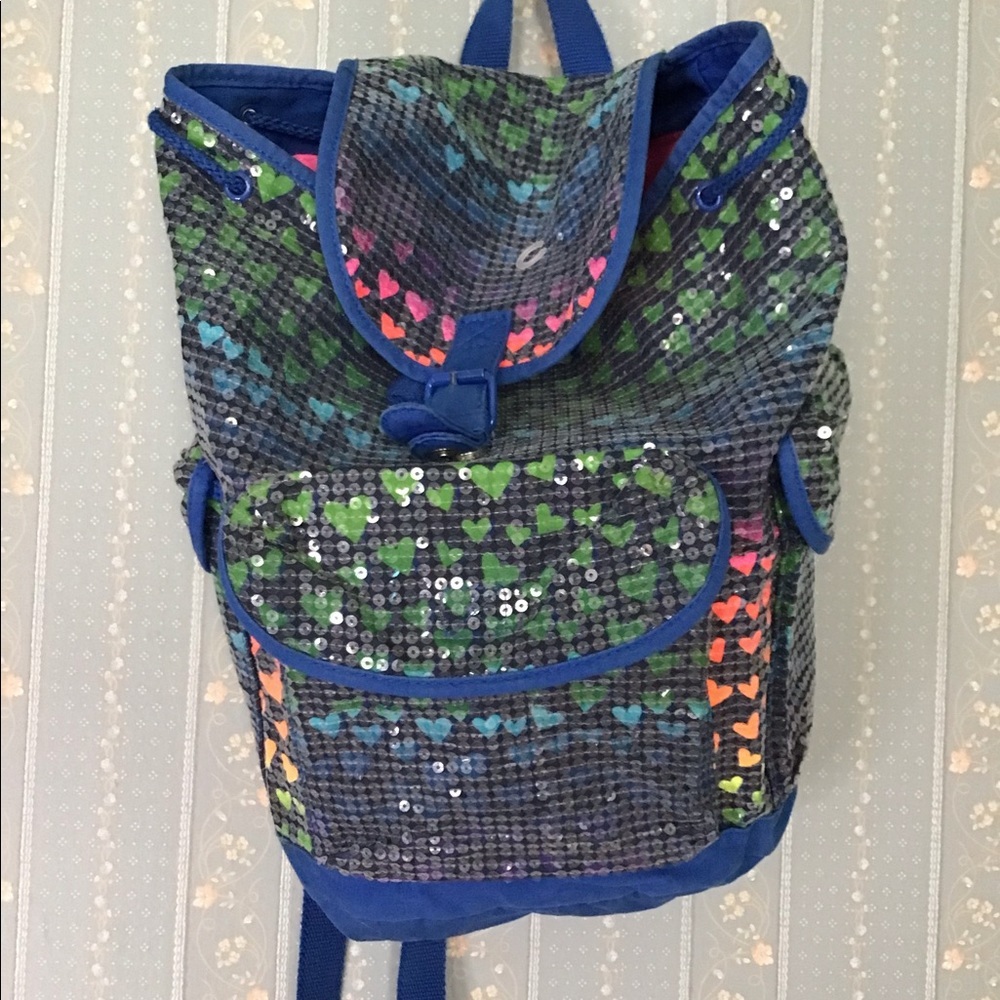 Rainbow sequin backpack